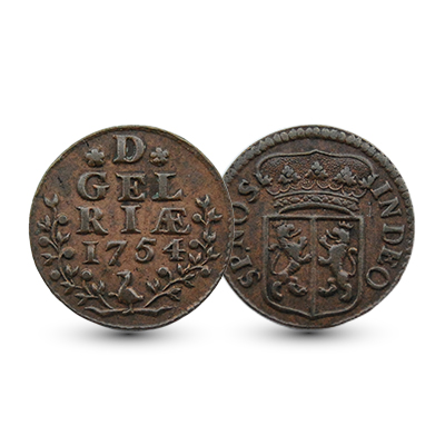 Duit Gelderland 1754