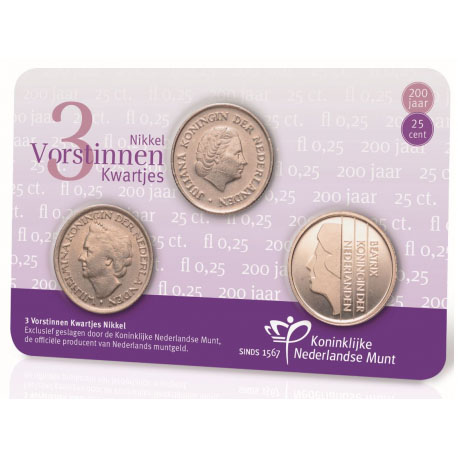 3 Vorstinnen Kwartjes 2017 Coincard