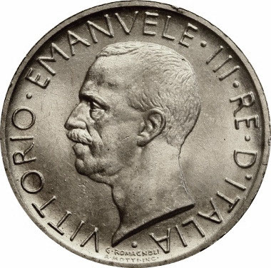 5 Lire 1926-35 Italië Vittorio Emanuele III