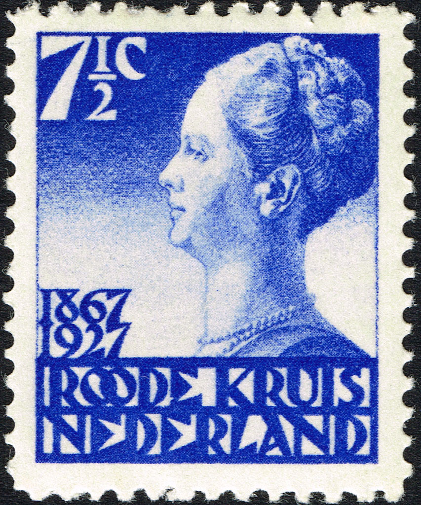 Eerste serie Rode Kruis postzegels Nederland 1927