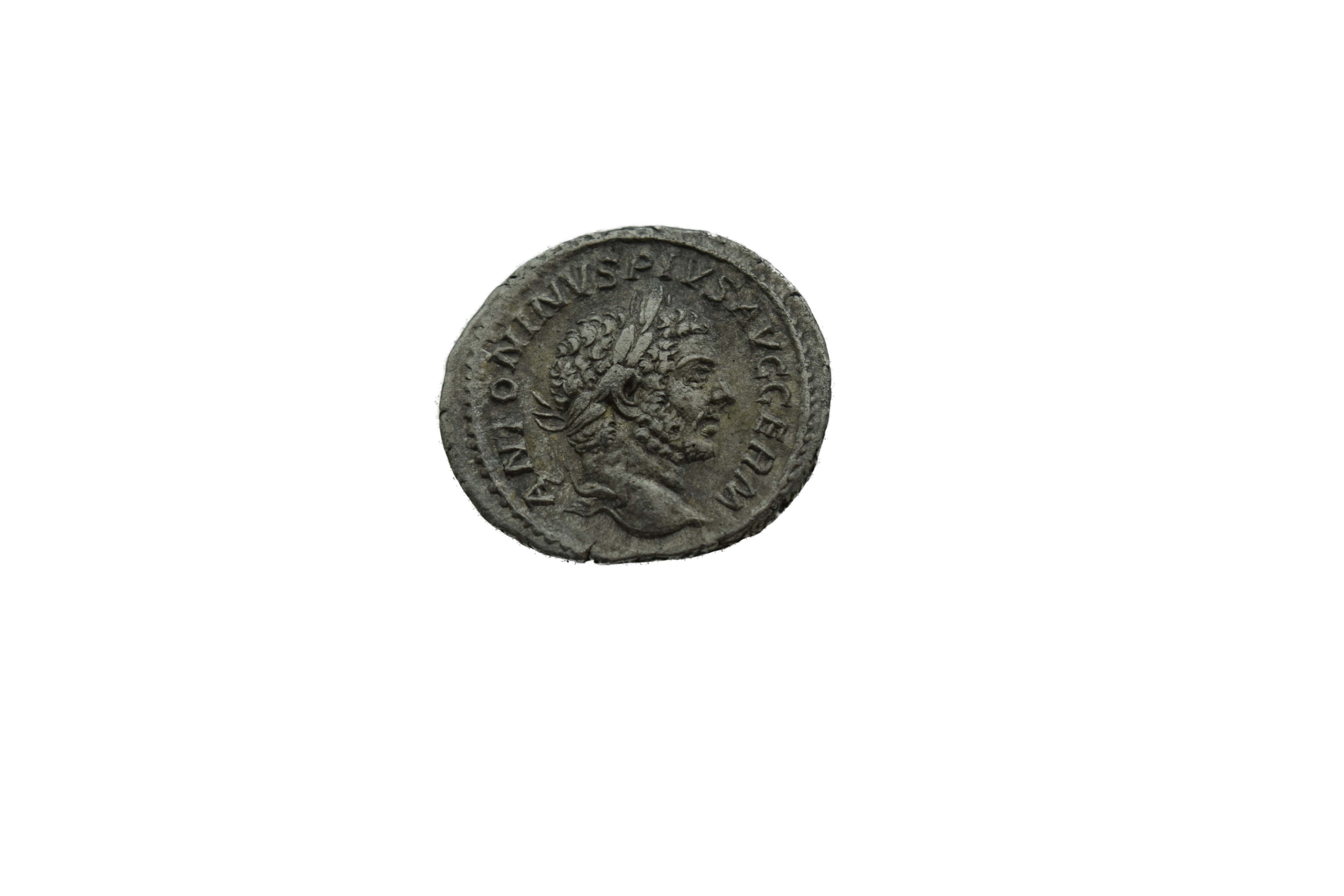 Romeinse munt - Caracalla 198 - 217 - Zilveren Denarius 215