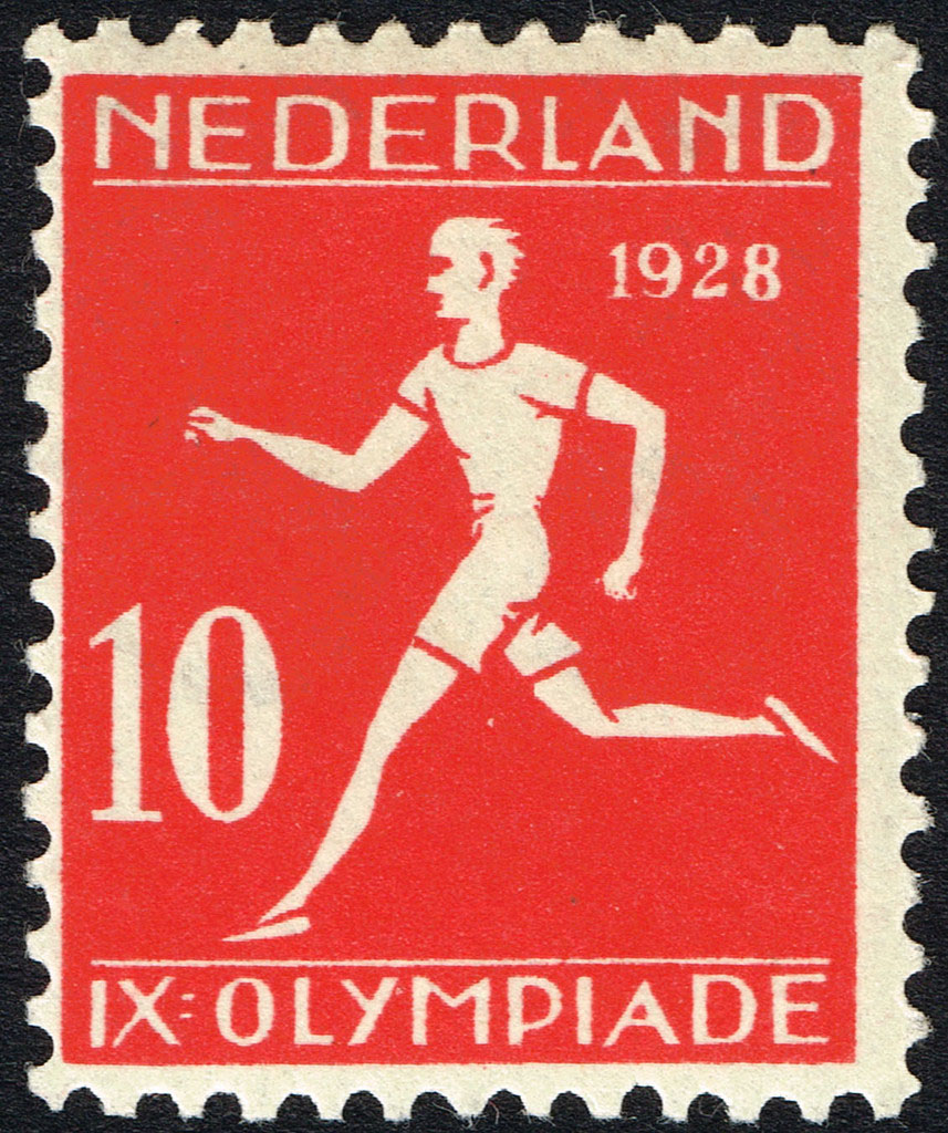 Enige Olympische Spelen postzegels Nederland 1928