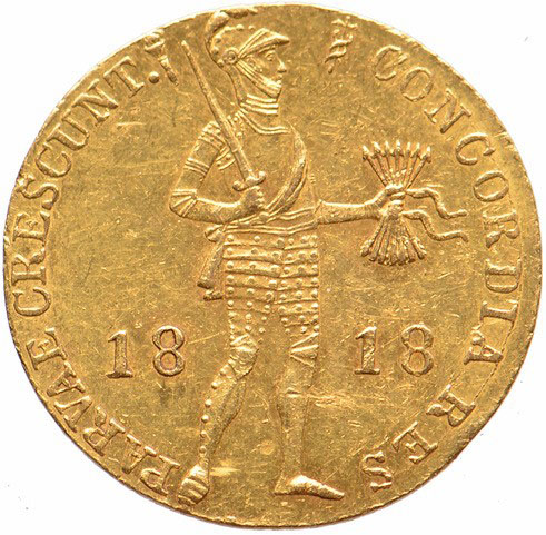 Gouden Dukaat Willem I 1818