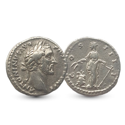 Romeinse munt Antonius Pius 138 - 161