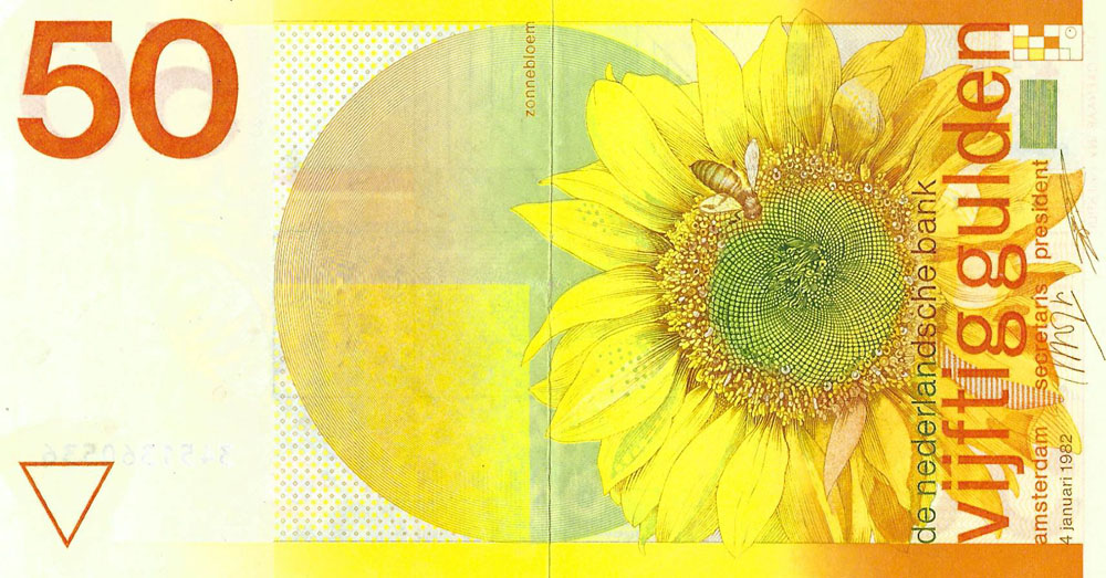 50 gulden 1982 Zonnebloem Zeer Fraai