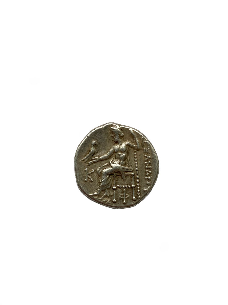 Romeinse munt Drachme Alexander de Grote - Kolophon