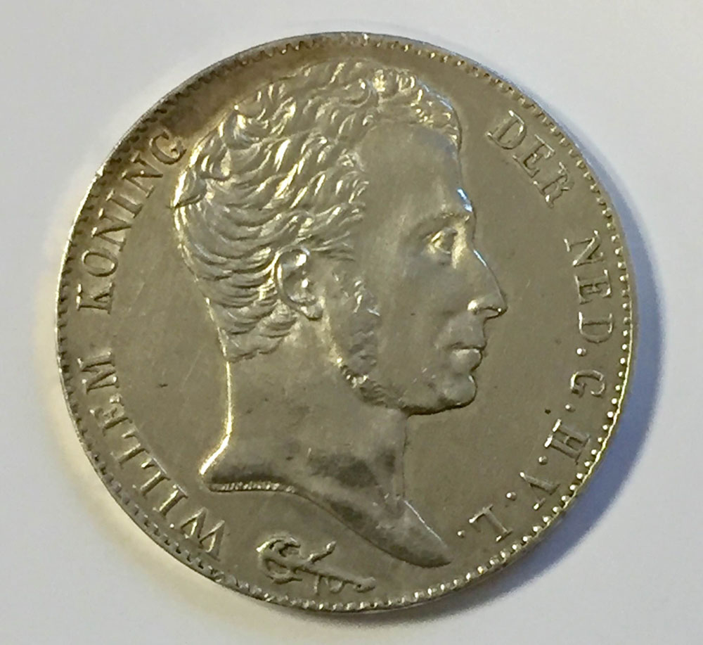 De laatste 3 gulden ooit in Nederland geslagen. Willem I 1832
