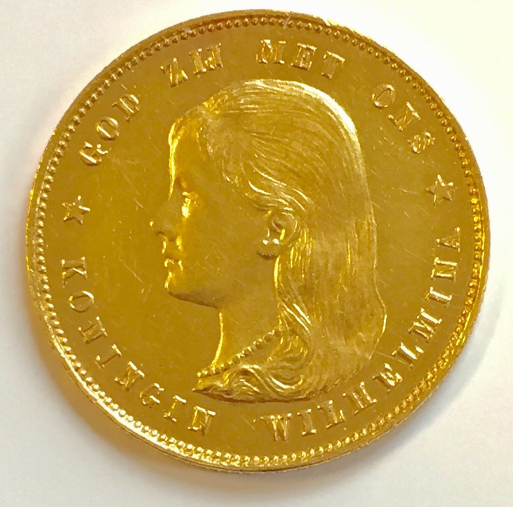 De niet te krijgen 10 gulden Wilhelmina 1895