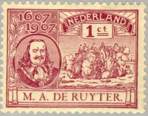 Gelimiteerde Michiel de Ruyter herdenkings-serie 1907 