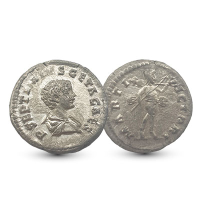 Romeinse munt Geta 198-211