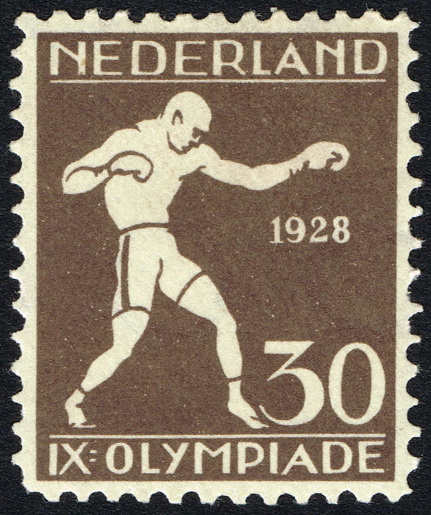 Enige Olympische Spelen postzegels Nederland 1928