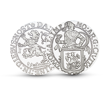 Officiële herslag zilveren Leeuwendaalder 