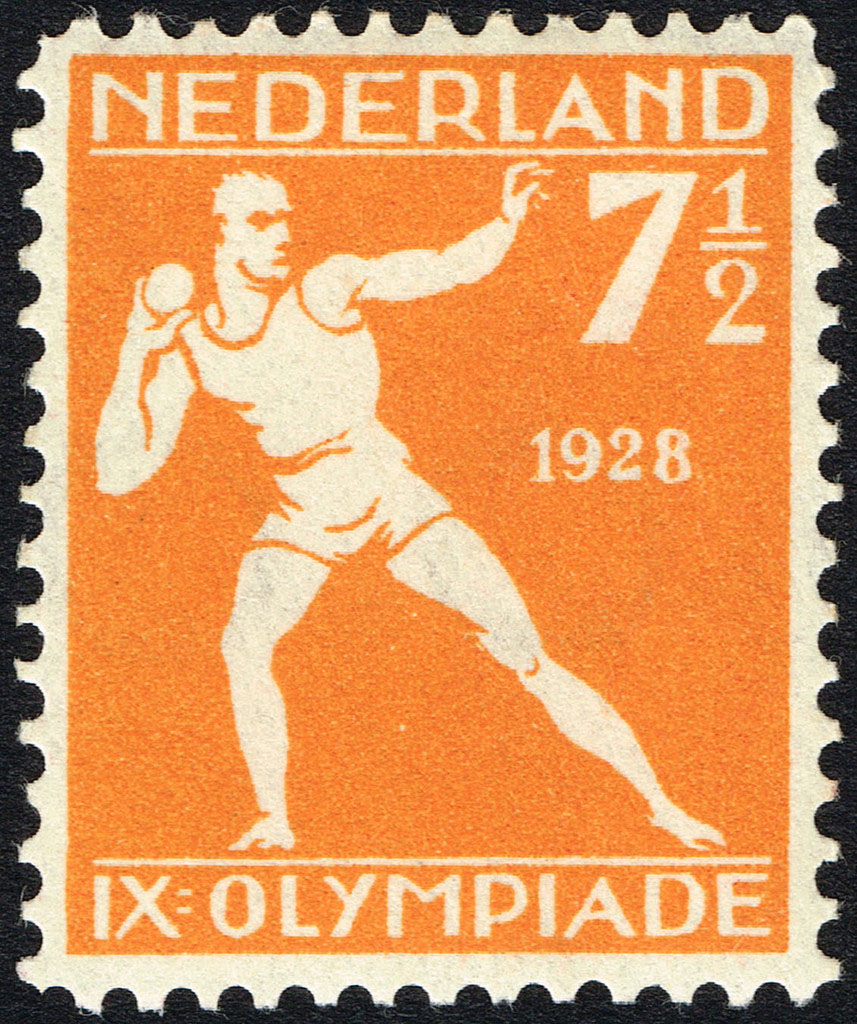 Enige Olympische Spelen postzegels Nederland 1928