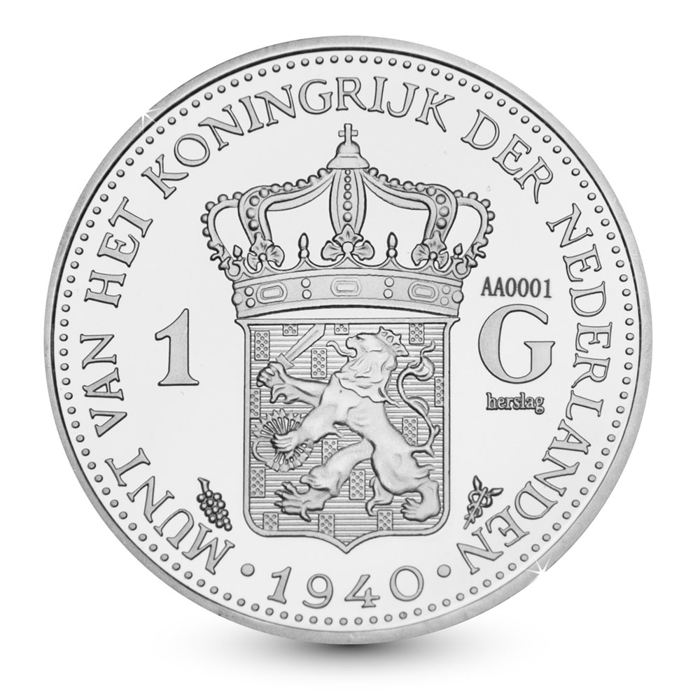 1 gulden Wilhelmina in London