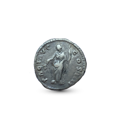 Romeinse munt Antonius Pius 138 - 161 - Zilveren Denarius 159-160