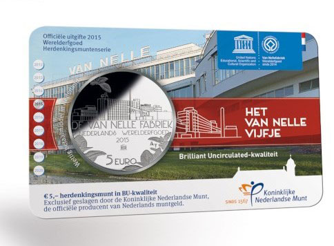 Munt 5 Euro Van Nelle Vijfje 2015 Coincard
