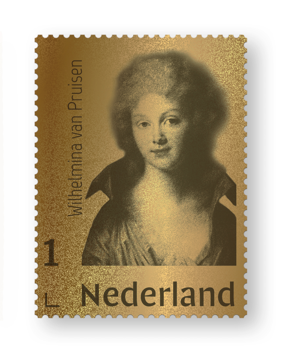 Gouden Postzegel Wilhelmina van Pruisen