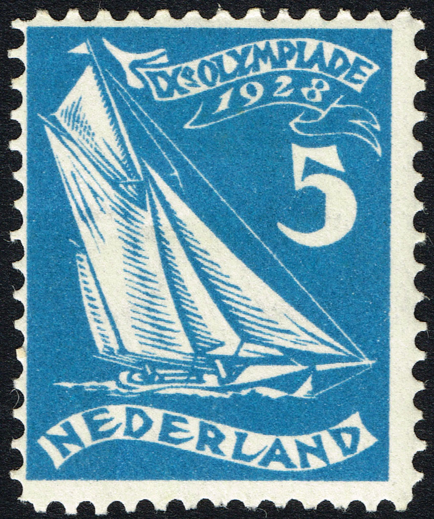 Enige Olympische Spelen postzegels Nederland 1928