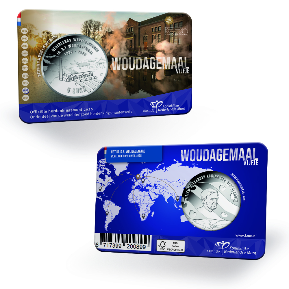 Woudagemaal Vijfje in coincard