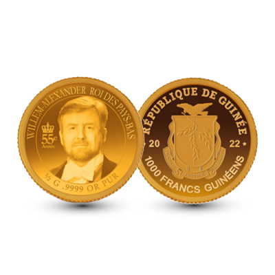 1000 francs 55ste verjaardag Koning Willem Alexander
