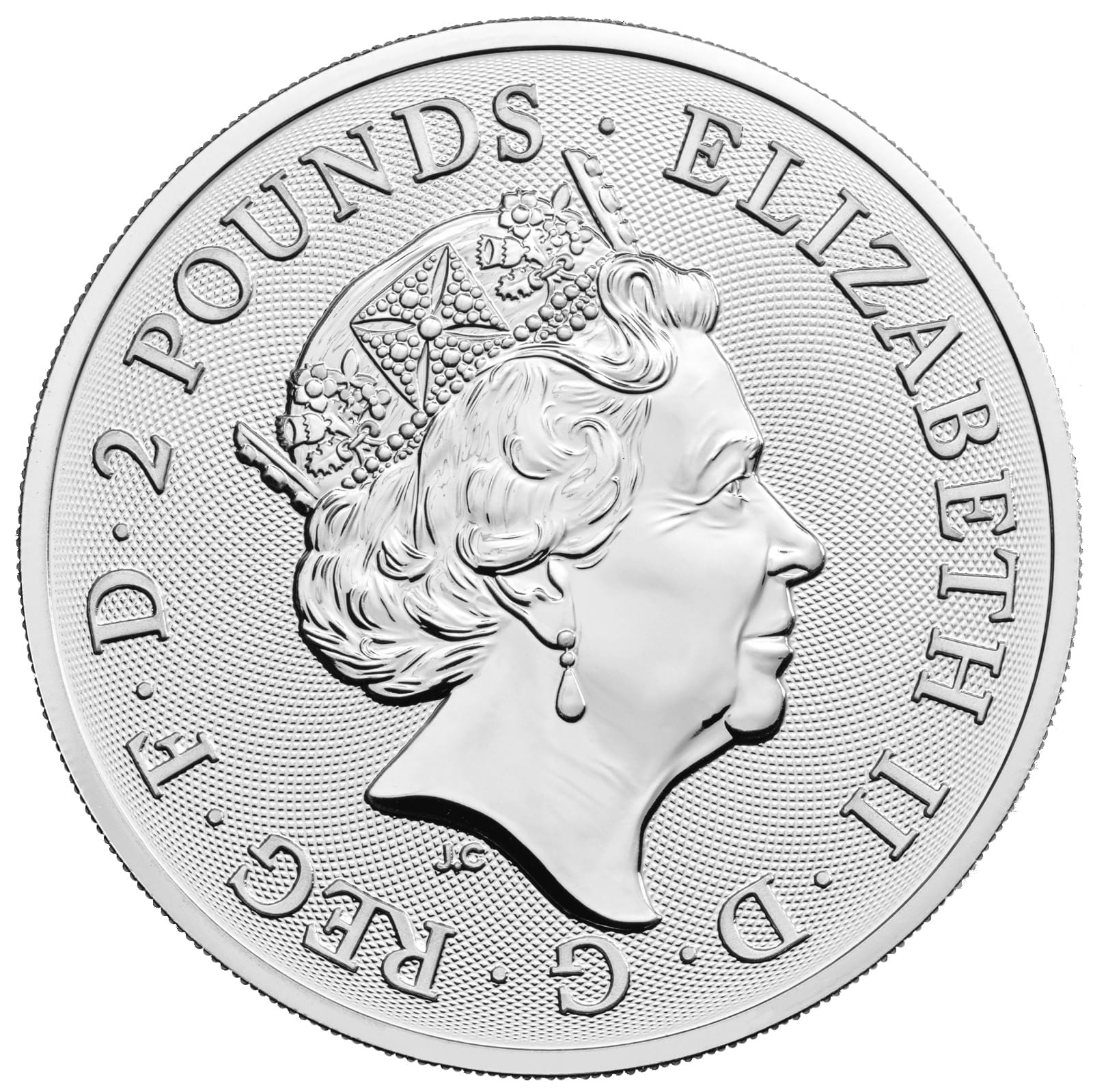 2 UK pounds Elton John 1 Oz BU Silver 2020