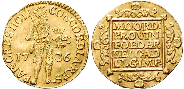 18e eeuwse Nederlandse Gouden Dukaat 