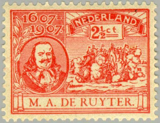 Gelimiteerde Michiel de Ruyter herdenkings-serie 1907 