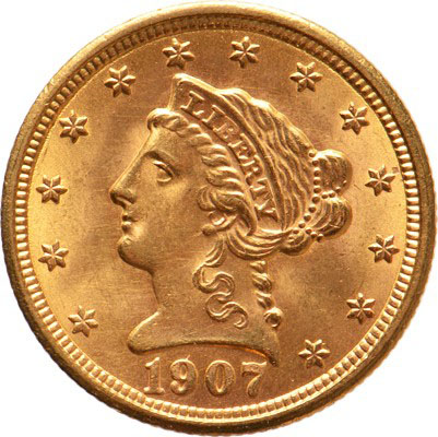 2,5 dollar Amerika 1900-1907