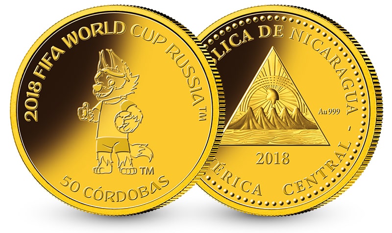 FIFA World Cup 2018 Gouden Herdenkingsmunt