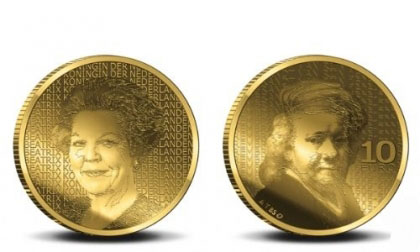 Onze wereldberoemde schilder Rembrandt van Rijn op de 10 euro 2006