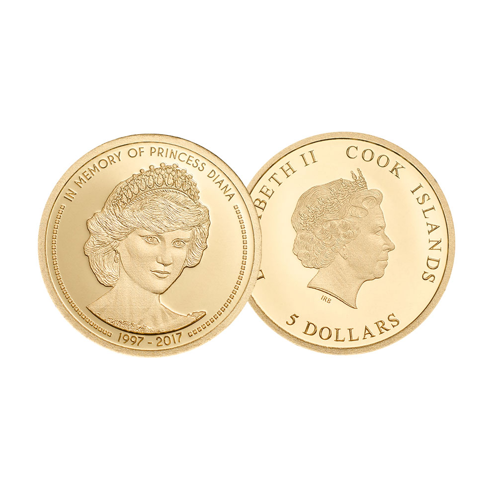 24 karaat Gouden Prinses Diana Herdenkingsmunt 2017