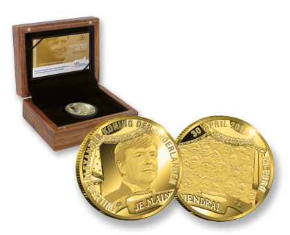 De 50 euro 2013 Koningsmunt in goud