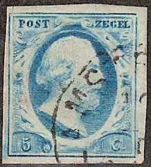 Eerste postzegel van Nederland 1852