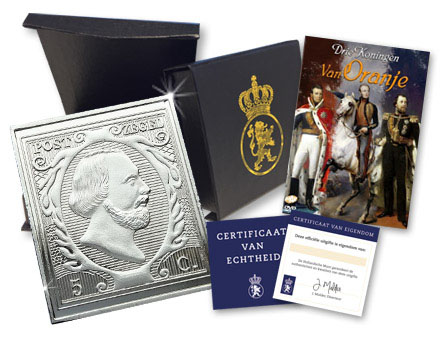 Eerste Postzegel Nederland Willem 3 uit 1852 