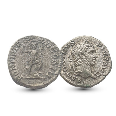 Romeinse munt Caracalla 198-217