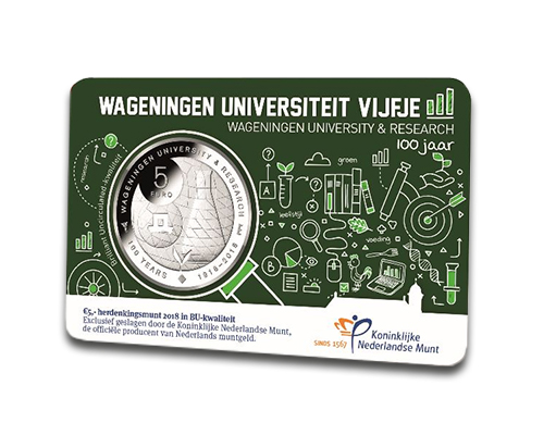 Het Wageningen Vijfje 2018 in coincard