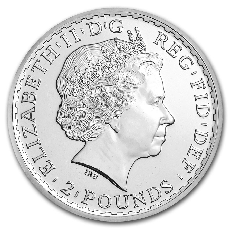 Britannia rules the waves! 2 Pounds 2013 zilver 1 ounce