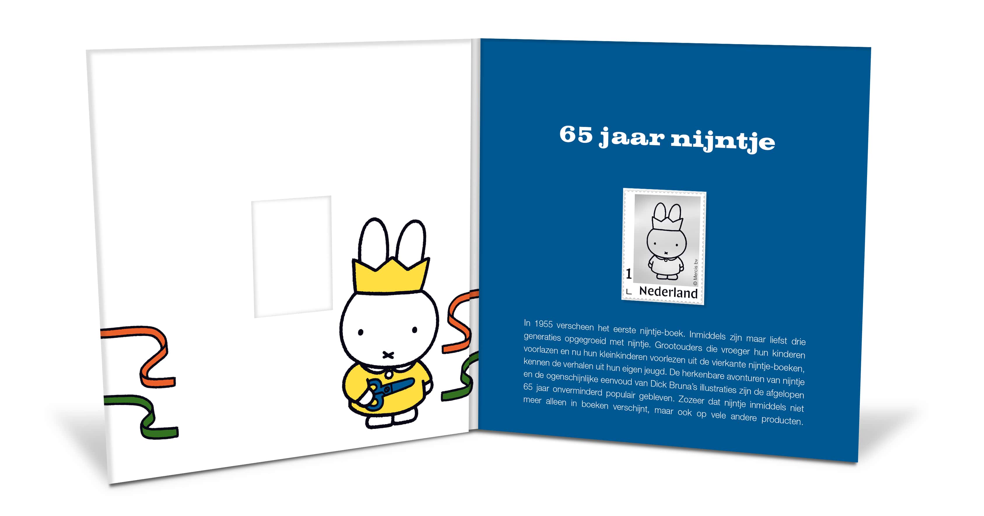 Zilveren postzegel 65 jaar Nijntje