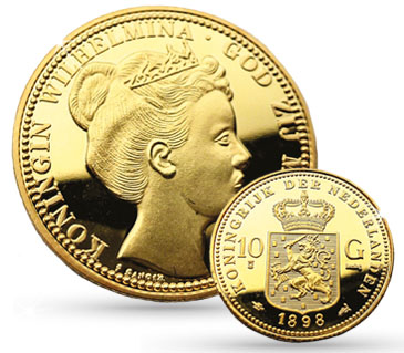 Laatste halve gulden + herslag Kroningstientje Wilhelmina