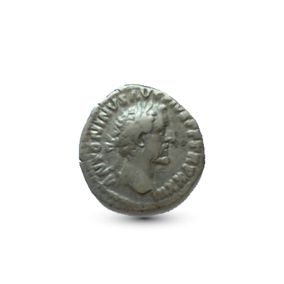 Romeinse munt Antonius Pius 138 - 161 - Zilveren Denarius 159-160