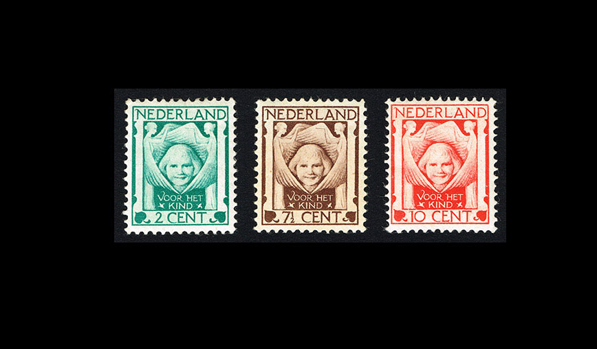 Eerste kinderpostzegelserie van Nederland 1924