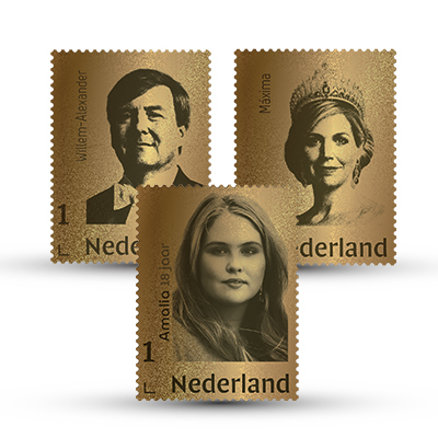 Gouden verjaardags-set Amalia 18 jaar 2021