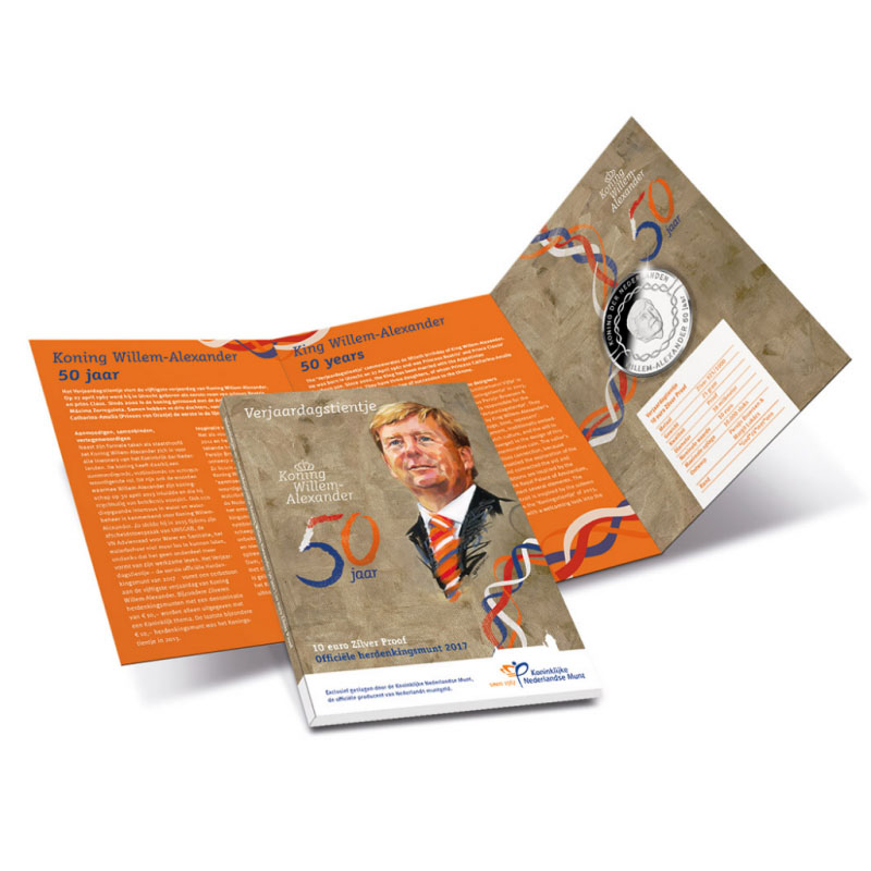 Munt 10 Euro Verjaardagstientje Willem Alexander Blister