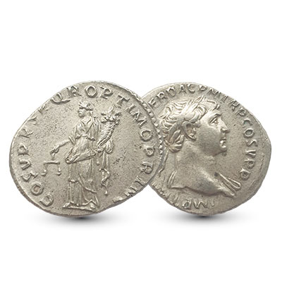 Romeinse munt Trajanus 98-117