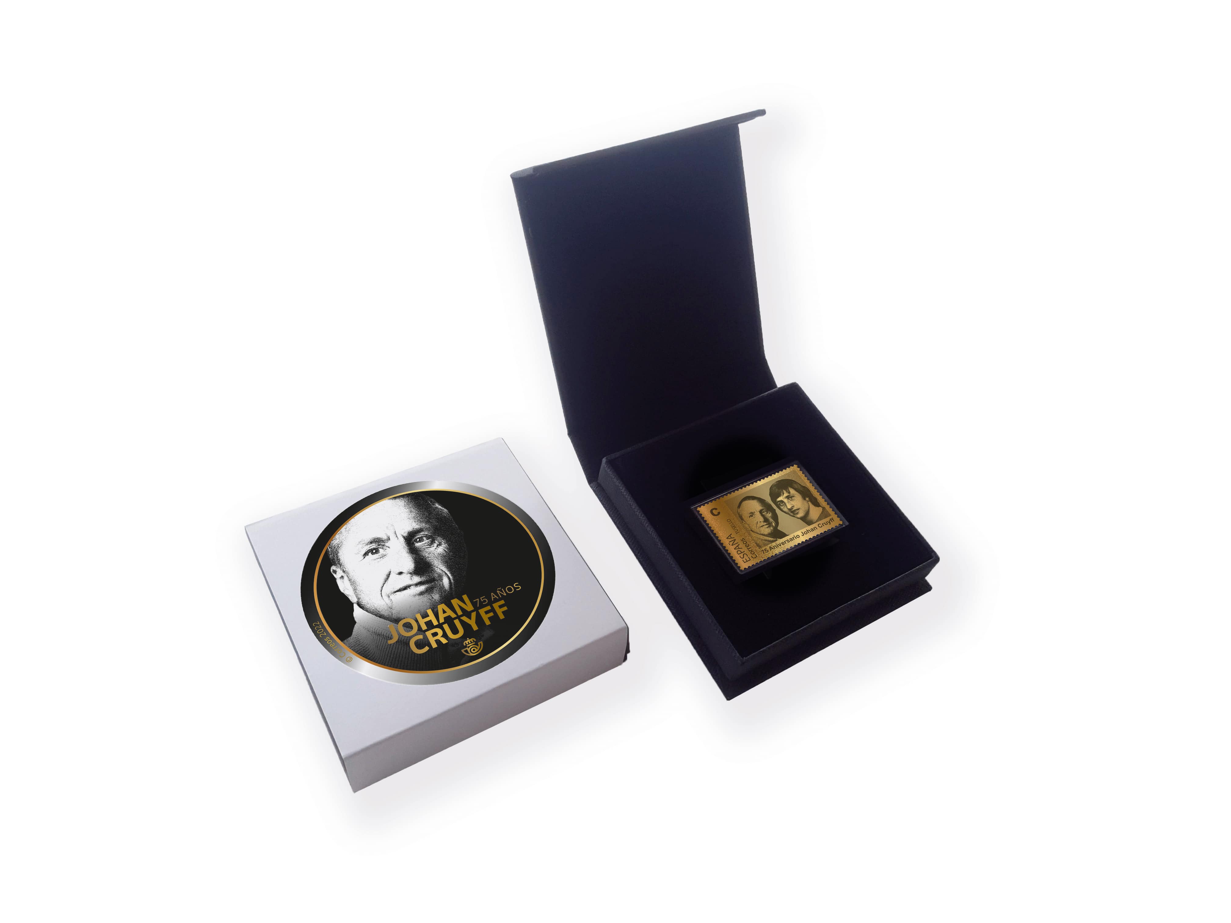 Gouden postzegel set 75 jaar Johan Cruijff – El Salvador 