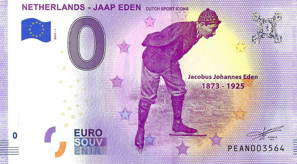 0 euro biljet Nederland 2019 - Jaap Eden