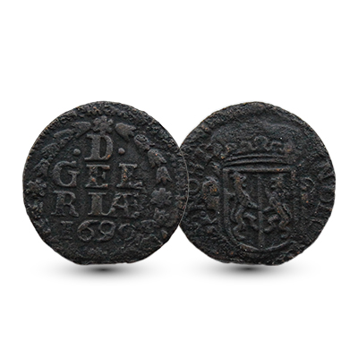 Duit Gelderland 1690