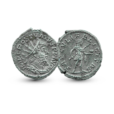 Romeinse munt - Postumus 260-269 - Antoninianus 265-268