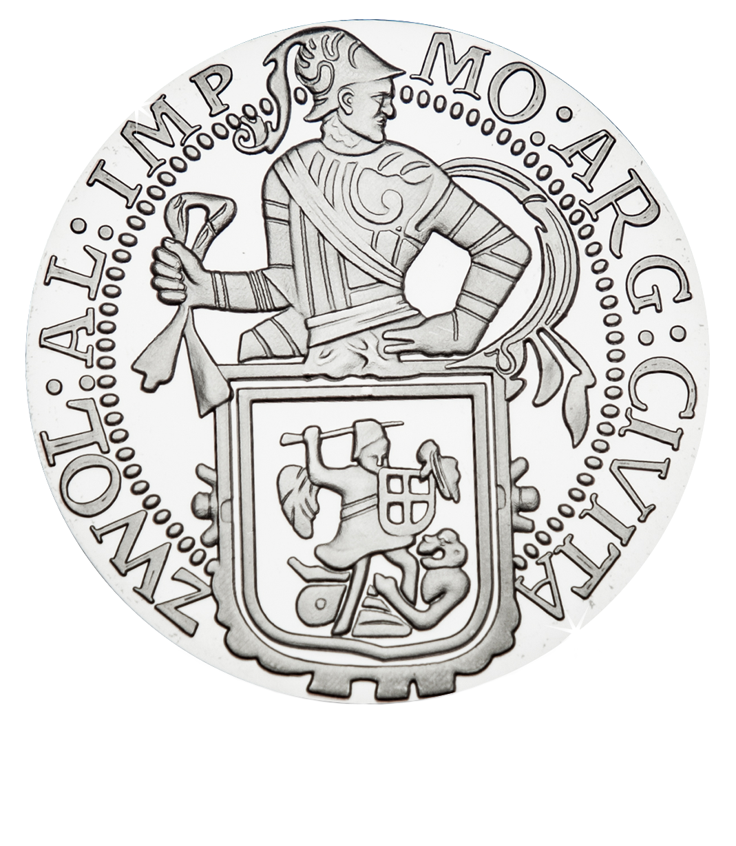 Officiële herslag zilveren Leeuwendaalder 