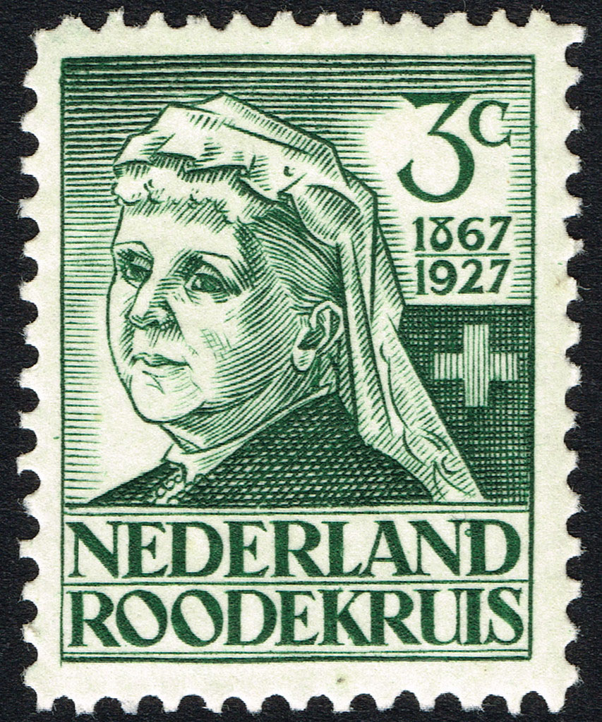 Eerste serie Rode Kruis postzegels Nederland 1927